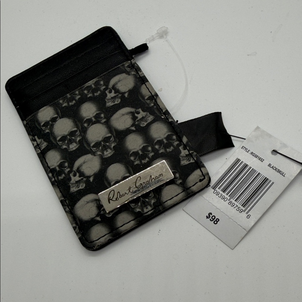 Robert Graham Black and Gray‎ Skull Card Holder
